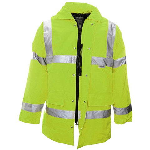 Hi-Vis Coat Warm Quilted Lining Large