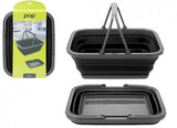 Pop collapse camping basket in Black/Grey