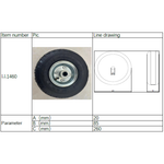 Liberty Pneumatic Jockey Wheel Spare Tyre 260 x 85