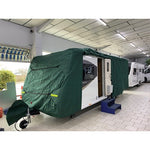 Caravan cover max (medium , 420 - 510 cm) green