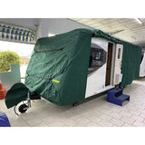 Caravan cover max (large , 510 - 570 cm) green