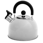 Hamilton cream stainless steel whistling kettle (2L) Camping Caravan Motorhome