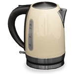 Rocket low wattage cream stainless steel kettle (1.7L) Camping Caravan Motorhome