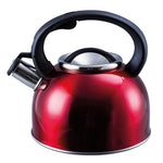 Liberty Red 2.5 Litre Whistling Kettle Camping Caravan Motorhome