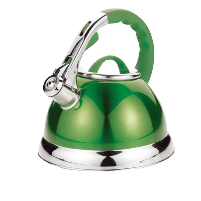 Liberty Green and Chrome 3.5L Whistling Kettle Camping Caravan Motorhome