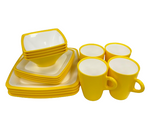 Omada Square 16 piece dinner Set yellow